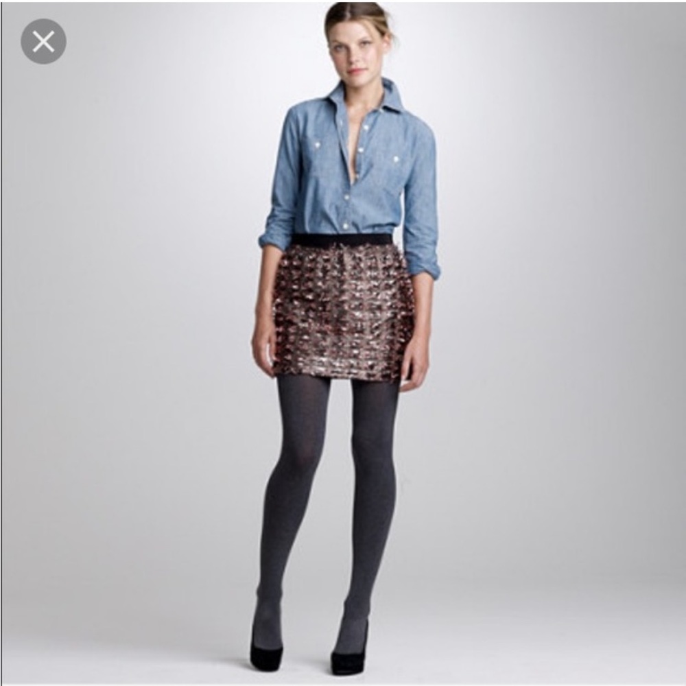 Rare J.Crew Collection Tinsel Mini Skirt NWT Size 2